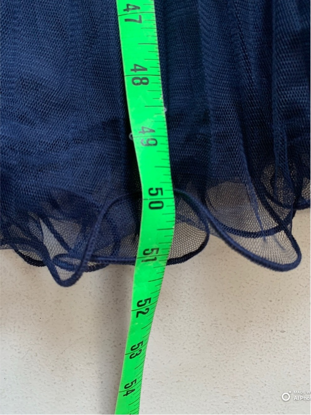 Lulus Large Exemplary Aura Navy Blue Tulle Surplice Midi Dress NWT - Picture 17 of 17